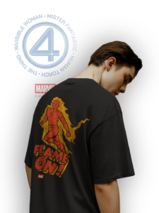 Flame On! Black | OVERSIZED FIT T-Shirt